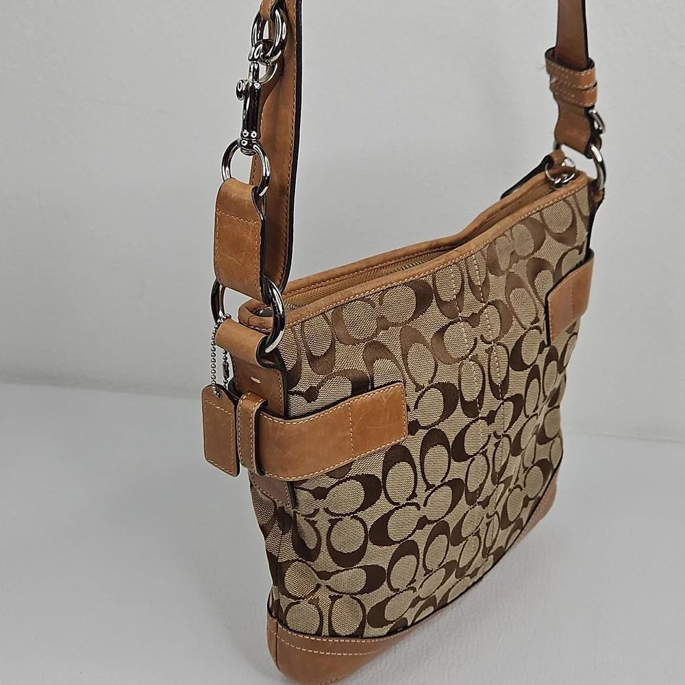 Authentic Coach Monogram Leather SOHO Crossbody Shoulder Bag - Picture 8 of 15